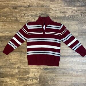 IZOD Sweater Quarter 1/4 Zip Pullover Boy's 10-12 Mock Turtleneck Winter Clothes
